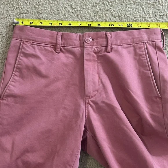 J.Crew Broken-In Chino Pants Men's W29 L32 Salmon Pink 100% Cotton Straight Fit - Picture 8 of 9